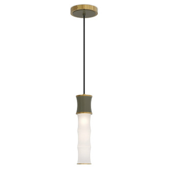 Robert Abbey - MST85 - One Light Pendant - Kane - Matte Smokey Taupe w/Modern Brass