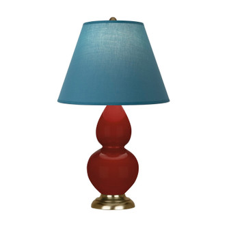 Robert Abbey - OX10B - One Light Accent Lamp - Small Double Gourd - Oxblood Glazed Ceramic w/Antique Natural Brass