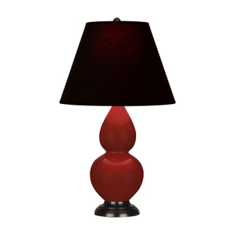 Robert Abbey - OX11K - One Light Accent Lamp - Small Double Gourd - Oxblood Glazed Ceramic w/Deep Patina Bronze