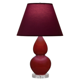 Robert Abbey - OX13P - One Light Accent Lamp - Small Double Gourd - Oxblood Glazed Ceramic w/Lucite