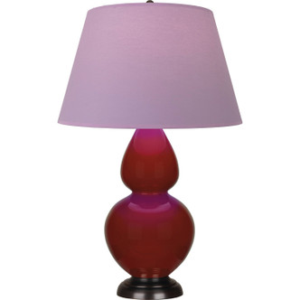 Robert Abbey - OX21L - One Light Table Lamp - Double Gourd - Oxblood Glazed Ceramic w/Deep Patina Bronze