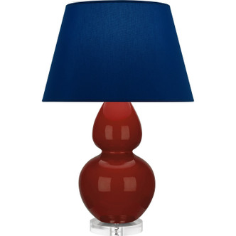 Robert Abbey - OX23N - One Light Table Lamp - Double Gourd - Oxblood Glazed Ceramic w/Lucite