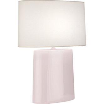 Robert Abbey - RW03 - One Light Table Lamp - Victor - Rose Water Glazed Ceramic
