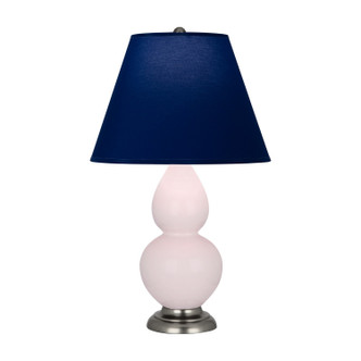 Robert Abbey - RW12N - One Light Accent Lamp - Small Double Gourd - Rose Water Glazed Ceramic w/Antique Silver