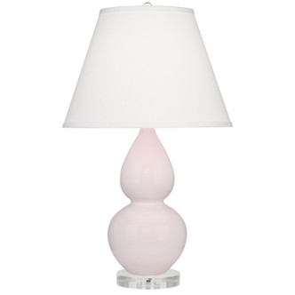 Robert Abbey - RW13X - One Light Accent Lamp - Small Double Gourd - Rose Water Glazed Ceramic w/Lucite