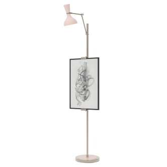 Robert Abbey - RW17RW - One Light Floor Easel - Clare - Polished Nickel w/Rose Water Painted
