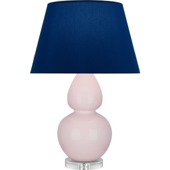 Robert Abbey - RW23N - One Light Table Lamp - Double Gourd - Rose Water Glazed Ceramic w/Lucite