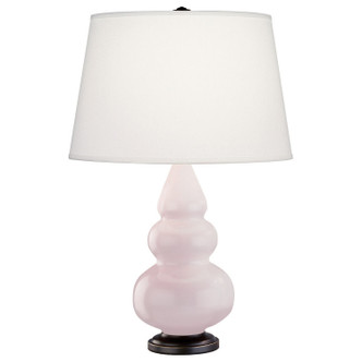 Robert Abbey - RW31X - One Light Accent Lamp - Small Triple Gourd - Rose Water Glazed Ceramic w/Deep Patina Bronze