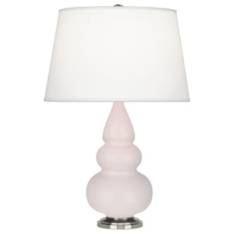 Robert Abbey - RW32X - One Light Accent Lamp - Small Triple Gourd - Rose Water Glazed Ceramic w/Antique Silver