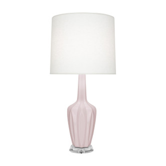 Robert Abbey - RW35 - One Light Accent Lamp - Small Emma - Rose Water Glazed Ceramic w/Polished Nickel