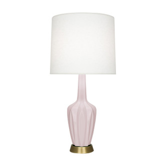 Robert Abbey - RW36 - One Light Accent Lamp - Small Emma - Rose Water Glazed Ceramic w/Warm Brass
