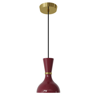 Robert Abbey - SM01SM - One Light Pendant - Clare - Modern Brass w/Sugar Plum Painted