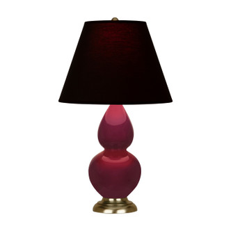 Robert Abbey - SM10K - One Light Accent Lamp - Small Double Gourd - Sugar Plum Glazed Ceramic w/Antique Natural Brass