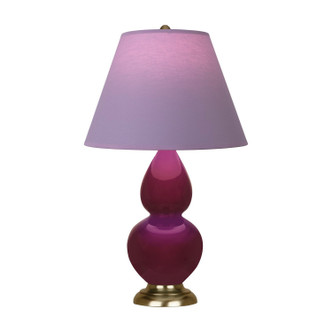 Robert Abbey - SM10L - One Light Accent Lamp - Small Double Gourd - Sugar Plum Glazed Ceramic w/Antique Natural Brass