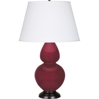 Robert Abbey - SM21X - One Light Table Lamp - Double Gourd - Sugar Plum Glazed Ceramic w/Deep Patina Bronze