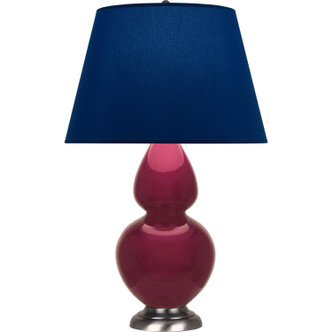 Robert Abbey - SM22N - One Light Table Lamp - Double Gourd - Sugar Plum Glazed Ceramic w/Antique Silver