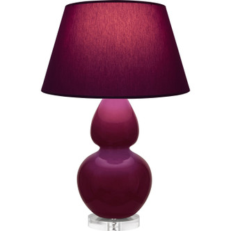 Robert Abbey - SM23P - One Light Table Lamp - Double Gourd - Sugar Plum Glazed Ceramic w/Lucite