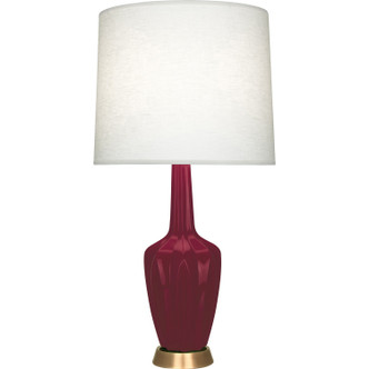 Robert Abbey - SM38 - One Light Table Lamp - Emma - Sugar Plum Glazed Ceramic w/Warm Brass