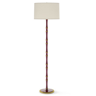 Robert Abbey - SM73 - One Light Floor Lamp - Kane - Sugar Plum w/Modern Brass