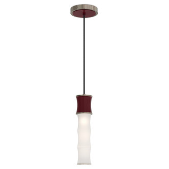 Robert Abbey - SM86 - One Light Pendant - Kane - Sugar Plum w/Polished Nickel