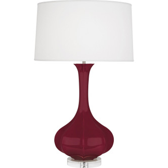 Robert Abbey - SM996 - One Light Table Lamp - Pike - Sugar Plum Glazed Ceramic w/Lucite