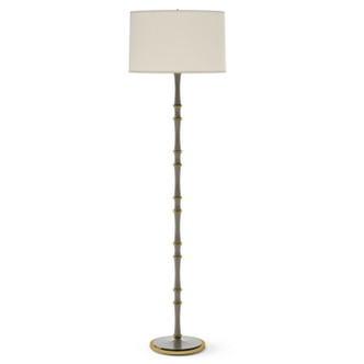 Robert Abbey - ST73 - One Light Floor Lamp - Kane - Smokey Taupe w/Modern Brass