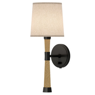 Robert Abbey - Z450X - One Light Wall Sconce - Hatteras - Natural Rope w/Deep Patina Bronze