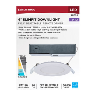 Satco - S11690 - LED Downlight - White