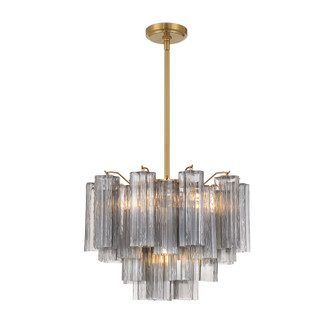 Crystorama - ADD-306-AG-SM - Six Light Chandelier - Addis - Aged Brass
