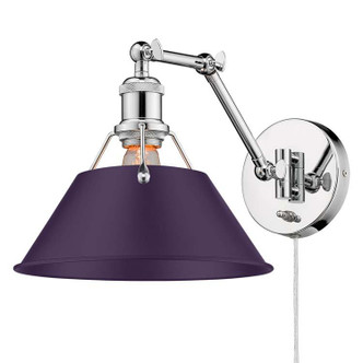 Golden - 3306-A1W CH-EP - One Light Wall Sconce - Orwell - Chrome