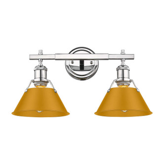 Golden - 3306-BA2 CH-AY - Two Light Vanity - Orwell - Chrome