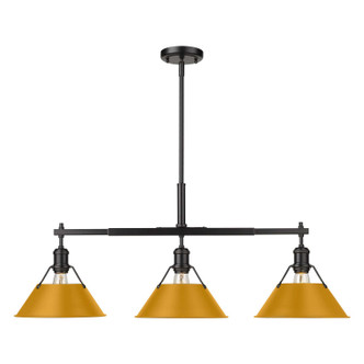 Orwell Three Light Linear Pendant (3306-LP BLK-AY)