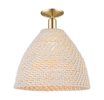 Innovations - 716-1C-CB-NBD-16-NAT - One Light Semi-Flush Mount - Arcadia - Champagne Bronze