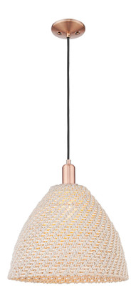 Innovations - 716-1P-AC-NBD-16-NAT - One Light Mini Pendant - Arcadia - Antique Copper