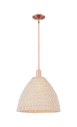 Innovations - 716-1S-AC-NBD-16-NAT - One Light Mini Pendant - Arcadia - Antique Copper