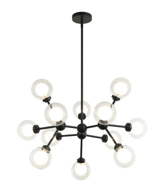 Matteo Lighting - C33012MB - LED Pendant - Solaris - Matte Black