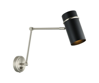 Matteo Lighting - S17721BNMB - One Light Wall Sconce - CILINDRO - Brushed Nickel & Matte Black