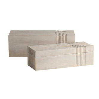 Arteriors - ARI23 - Boxes Set of 2 - Kamira - Whitewash