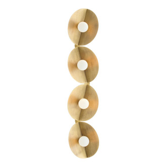 Arteriors - DWC69 - Four Light Wall Sconce - Itzia - Antique Brass