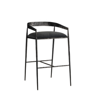 Arteriors - FSI22 - Bar Stool - Ansel - Midnight Grey