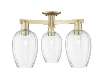 Innovations - 716-3F-AB-G457-6CL - Three Light Semi-Flush Mount - Arcadia - Antique Brass