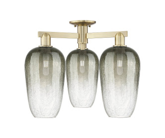 Innovations - 716-3F-AB-G484-7SL - Three Light Semi-Flush Mount - Arcadia - Antique Brass
