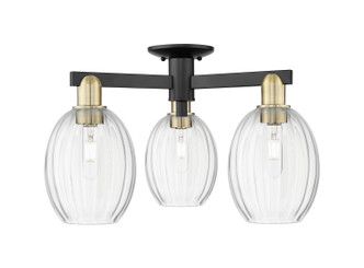 Innovations - 716-3F-BAB-G459-6CL - Three Light Semi-Flush Mount - Arcadia - Black Antique Brass