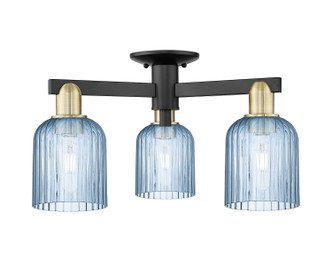 Innovations - 716-3F-BAB-G559-5BL - Three Light Semi-Flush Mount - Arcadia - Black Antique Brass