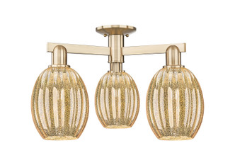 Innovations - 716-3F-CB-G459-6ME - Three Light Semi-Flush Mount - Arcadia - Champagne Bronze