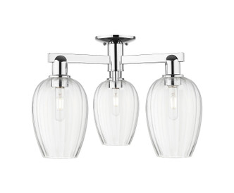 Innovations - 716-3F-PC-G457-6CL - Three Light Semi-Flush Mount - Arcadia - Polished Chrome