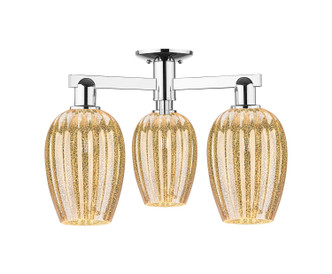 Innovations - 716-3F-PC-G457-6ME - Three Light Semi-Flush Mount - Arcadia - Polished Chrome