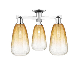 Innovations - 716-3F-PC-G480-6AM - Three Light Semi-Flush Mount - Arcadia - Polished Chrome
