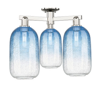 Innovations - 716-3F-PN-G482-7SB - Three Light Semi-Flush Mount - Arcadia - Polished Nickel