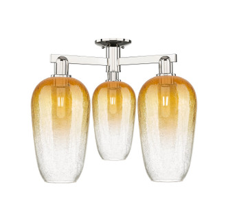 Innovations - 716-3F-PN-G484-7AM - Three Light Semi-Flush Mount - Arcadia - Polished Nickel